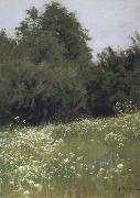 Levitan, Isaak Meadow at the forest edge oil painting reproduction
